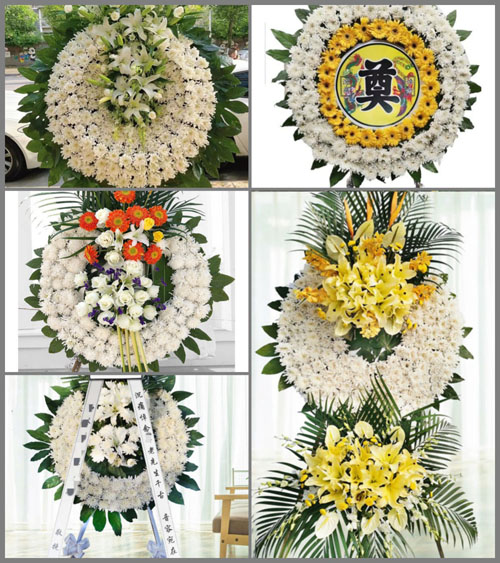 广东梅州市梅江区金山街道花圈速递