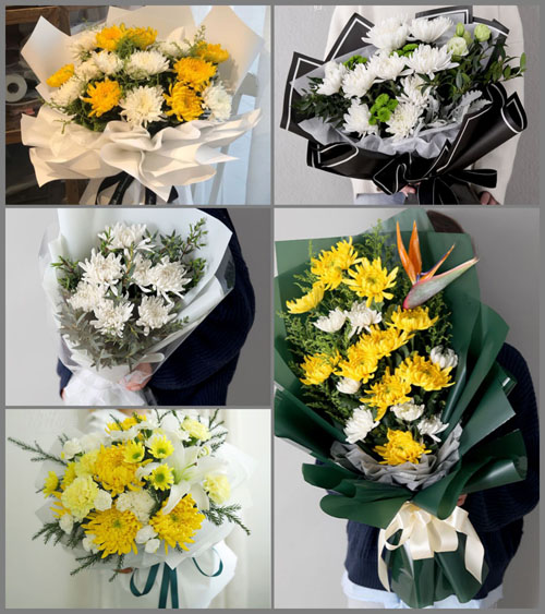 广东梅州市梅江区金山街道白事花束代送